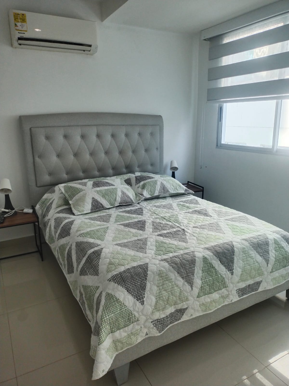 Habitación principal del apartamento en Cartagena